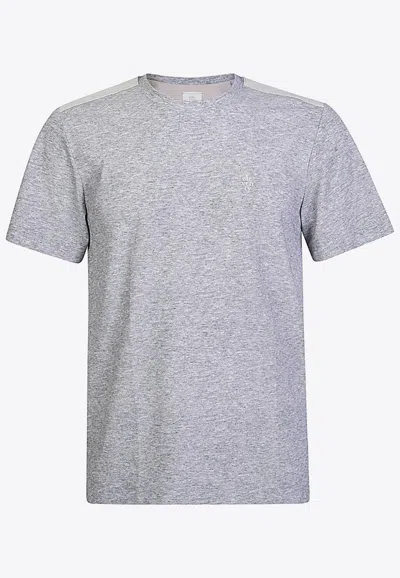 Eleventy Short-sleeved Crewneck T-shirt In Gray