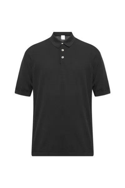 Eleventy Cotton Polo Shirt In Grey