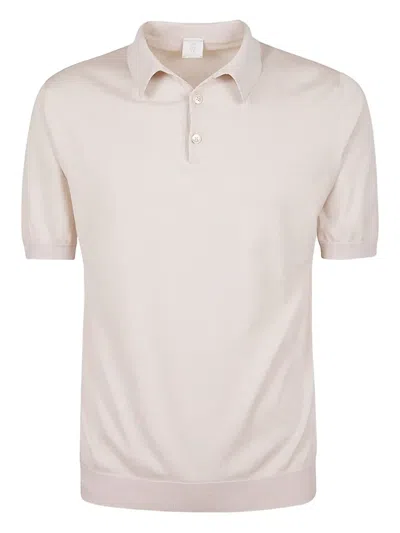 Eleventy Short-sleeved Polo Shirt In Neutral