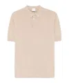 Eleventy Short-sleeved Polo With Classic Collar And Design In Nude