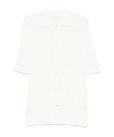 Eleventy Short-sleeved Shirt In White