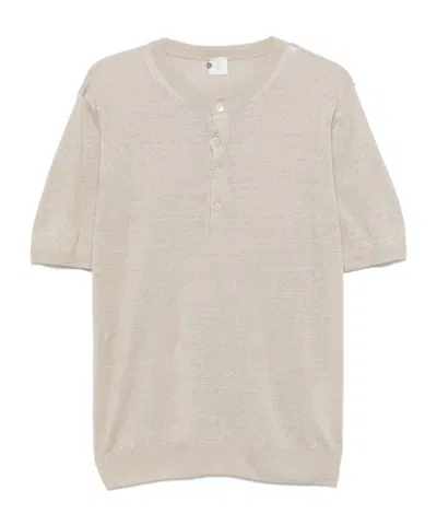 Eleventy Short-sleeved T-shirt In Sand