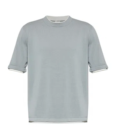 Eleventy Short-sleeved T-shirt In Gray