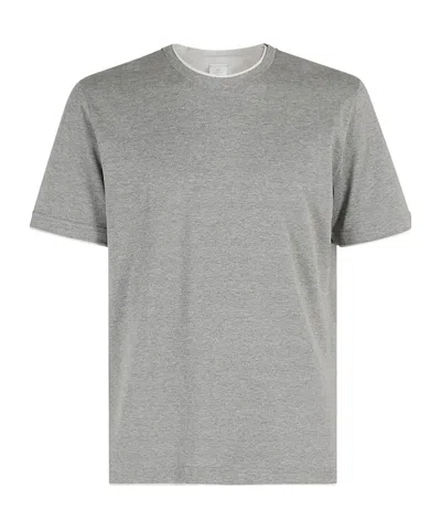 Eleventy Short-sleeved T-shirt In Gray