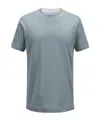 Eleventy Crew-neck Cotton T-shirt In Blue