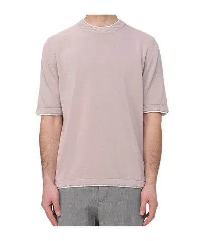 Eleventy Short-sleeved T-shirt In Purple