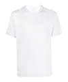 Eleventy Hem And Collar Contrast T-shirt In White