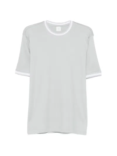 Eleventy Short Sleeves Ringer T-shirt In Gray