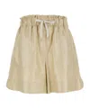Eleventy Beige Shorts With Drawstring At The Waist In Nude