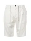 Eleventy Bermuda Shorts With Drawstring Waist In White