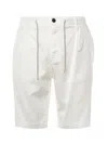 Eleventy Bermuda Shorts With Drawstring Waist In White