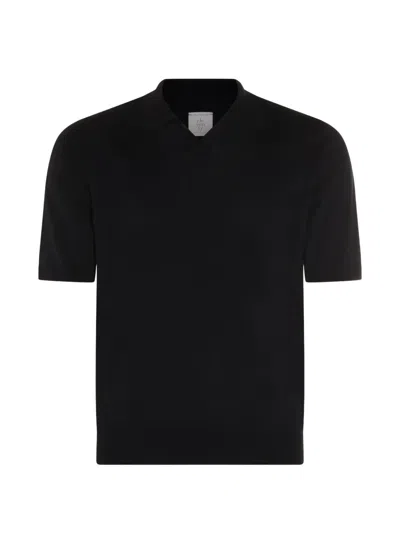 Eleventy Short-sleeve T-shirt In Black