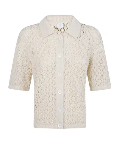 Eleventy Short-sleeved Cardigan In Metallic