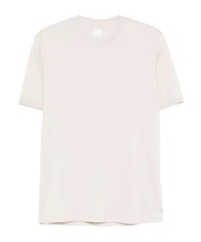 Eleventy Short-sleeved Cotton T-shirt In Pink