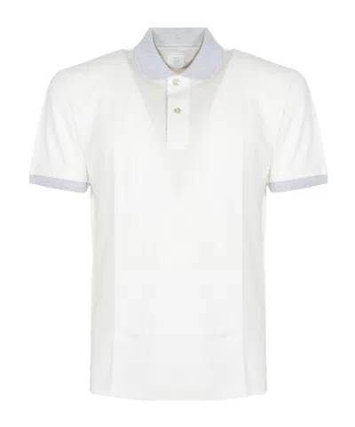 Eleventy Short-sleeved Polo Shirt In White