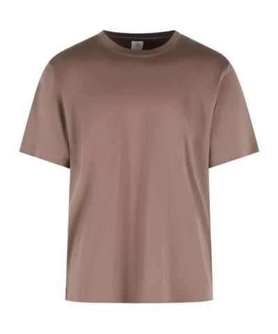 Eleventy Cotton Crew Neck T Shirt Regular Fit In Brown