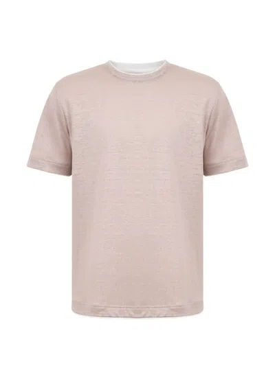 Eleventy Short-sleeved T-shirt In Pink