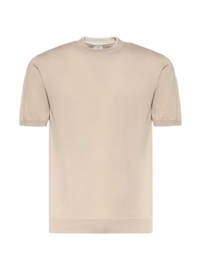 Eleventy Short-sleeves Crew-neck T-shirt In Neutral