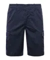 Eleventy Cargo Bermuda Shorts With Flap And Side Pockets In Blue