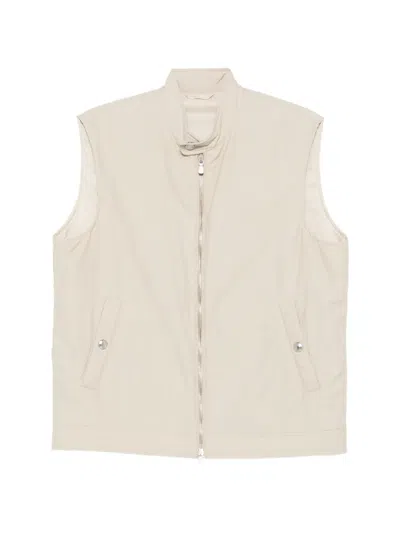 Eleventy Side-pocket Gilet In Neutral