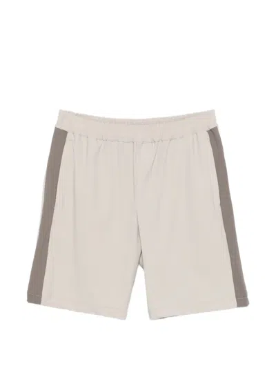 Eleventy Side-stripe Shorts In Gray