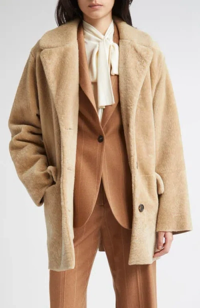 Eleventy Silk & Cashmere Faux Fur Jacket In Neutral