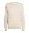 Eleventy Silk-blend Sequin-embellished Sweater In Gray