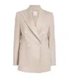 Eleventy Silk-cashmere Herringbone Blazer In Neutral