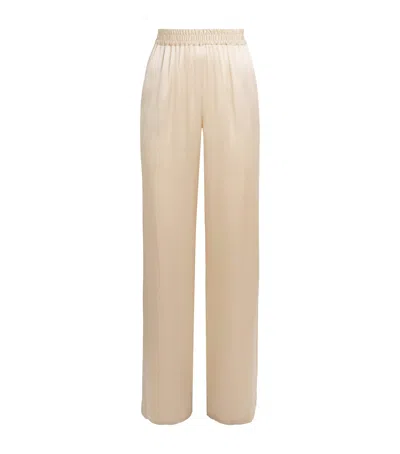Eleventy Silk Elasticated Palazzo Trousers