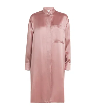 Eleventy Silk Longline Shirt