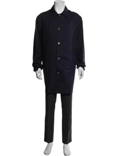 Pre-owned Eleventy Silk Parka In Blue