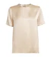 Eleventy Silk Short-sleeve T-shirt