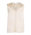 Eleventy Silk Tank Top
