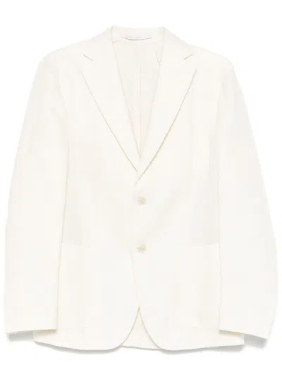 Eleventy Single-breasted Blazer In 白色