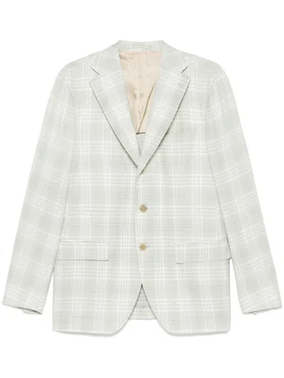 Eleventy Single-breasted Blazer In 绿色