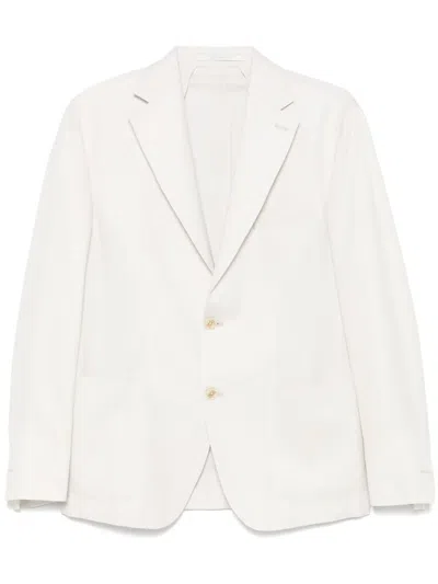 Eleventy Single-breasted Blazer In 白色