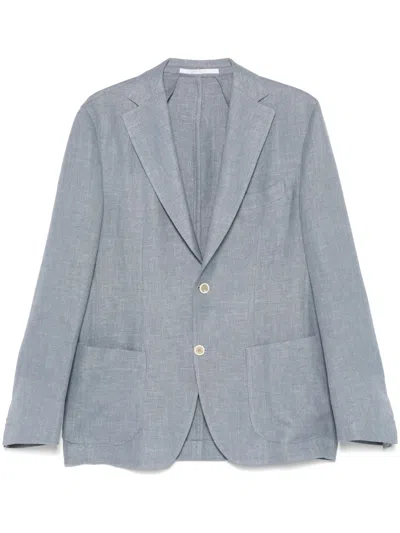 Eleventy Single-breasted Blazer In 蓝色