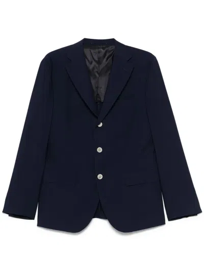 Eleventy Single-breasted Blazer In 蓝色