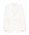 Eleventy Single-breasted Blazer In White