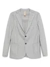 Eleventy Single-breasted Blazer In Gray