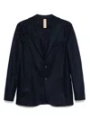 Eleventy Single-breasted Blazer In Blue