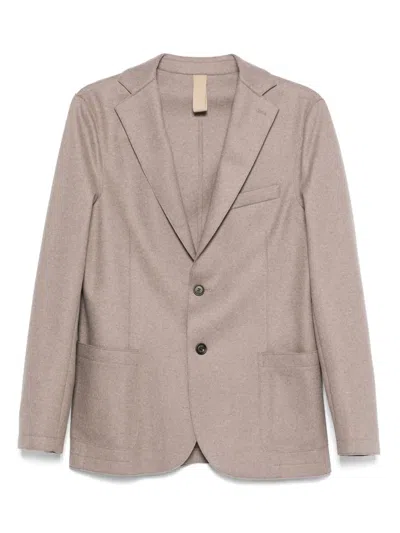 Eleventy Single-breasted Blazer In Brown