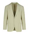 Eleventy Single-breasted Blazer In Green