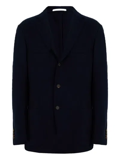 Eleventy Single-breasted Blazer In Blue