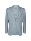 Eleventy Single-breasted Blazer In Blue