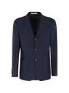 Eleventy Single-breasted Blazer In Blue