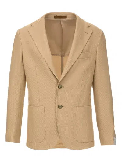 Eleventy Single-breasted Blazer In Brown