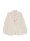 Eleventy Single-breasted Blazer In Neutral