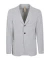 Eleventy Front Pockets Notch Lapel Blazer In Gray