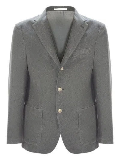 Eleventy Single-breasted Blazer In Gray
